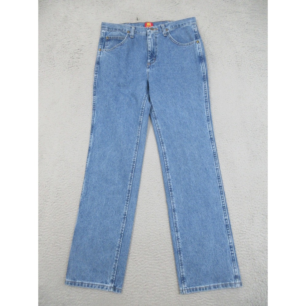Wrangler 936GBU Cowboy Cut Jeans Men 32x32 Blue Slim Fit Western Ranch Workwear